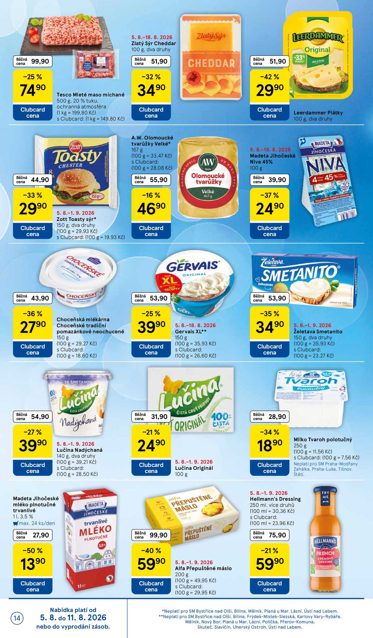 Tesco supermarkety od 5.8. do 11.8.2026 strana 14