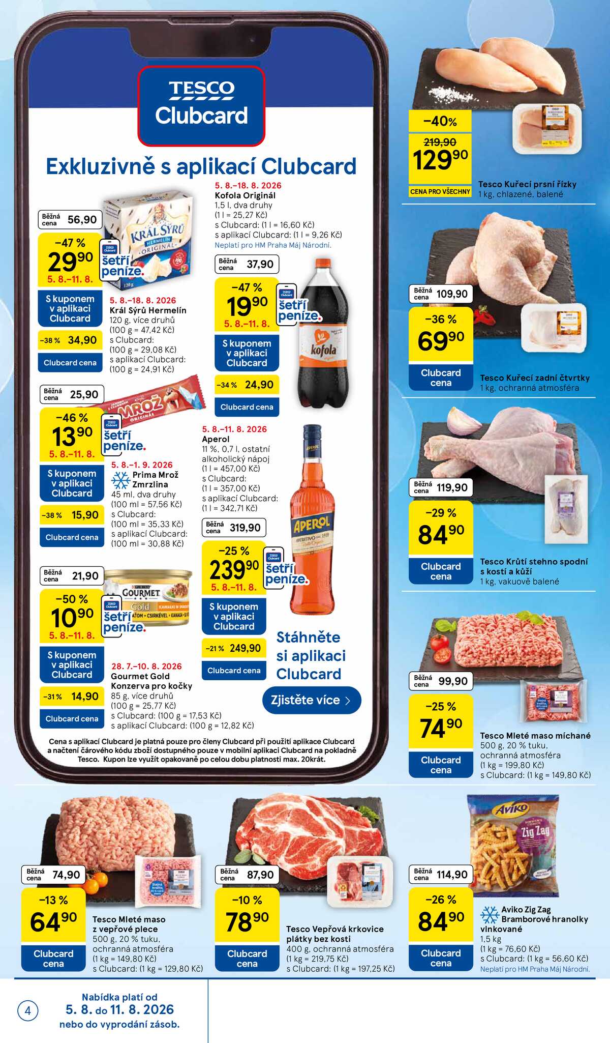 Tesco hypermarkety od 5.8. do 11.8.2026 strana 4