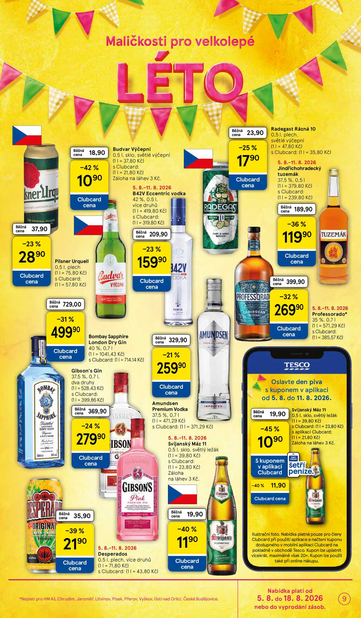 Tesco hypermarkety od 5.8. do 11.8.2026 strana 9