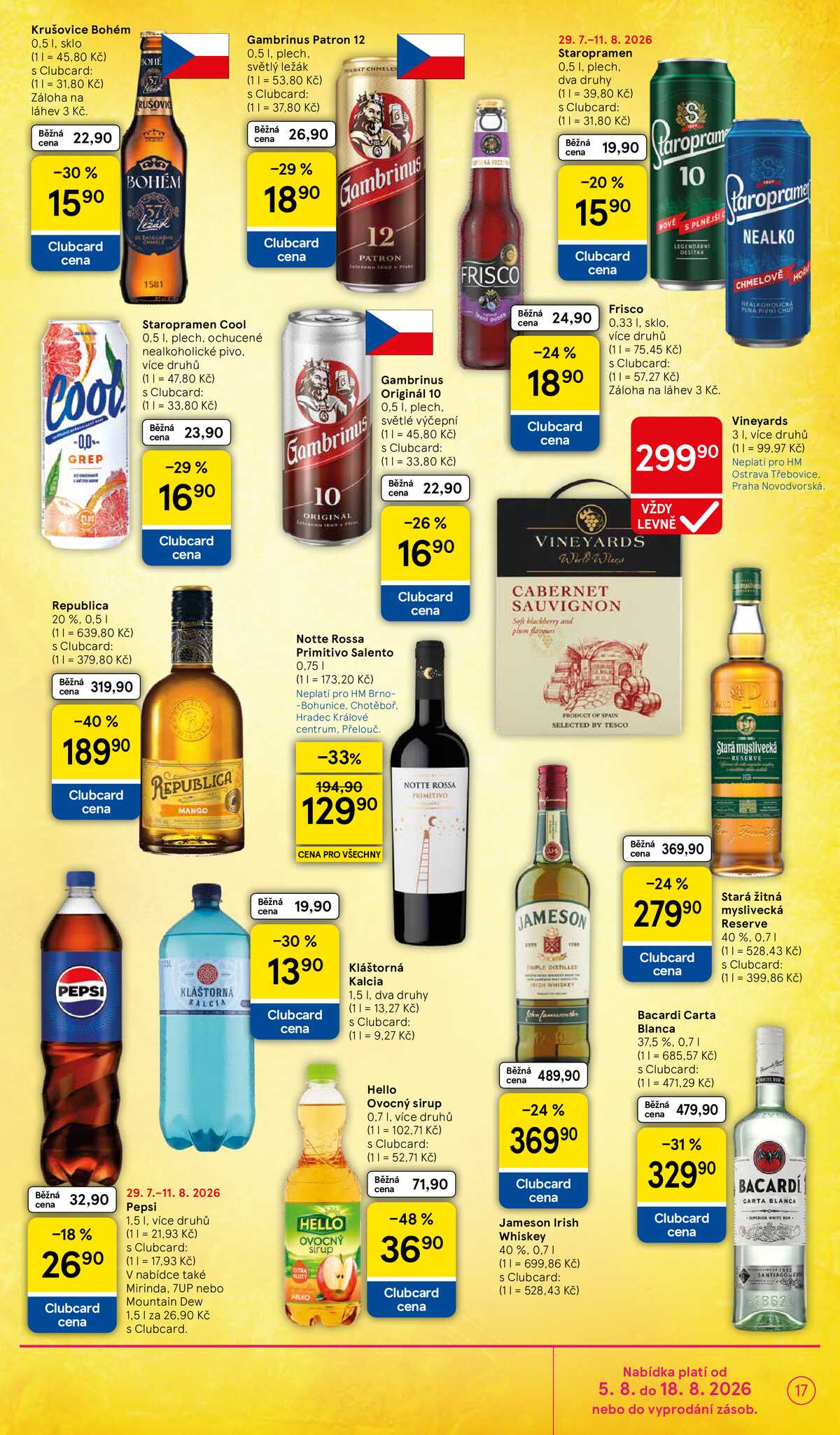Tesco hypermarkety od 5.8. do 11.8.2026 strana 17