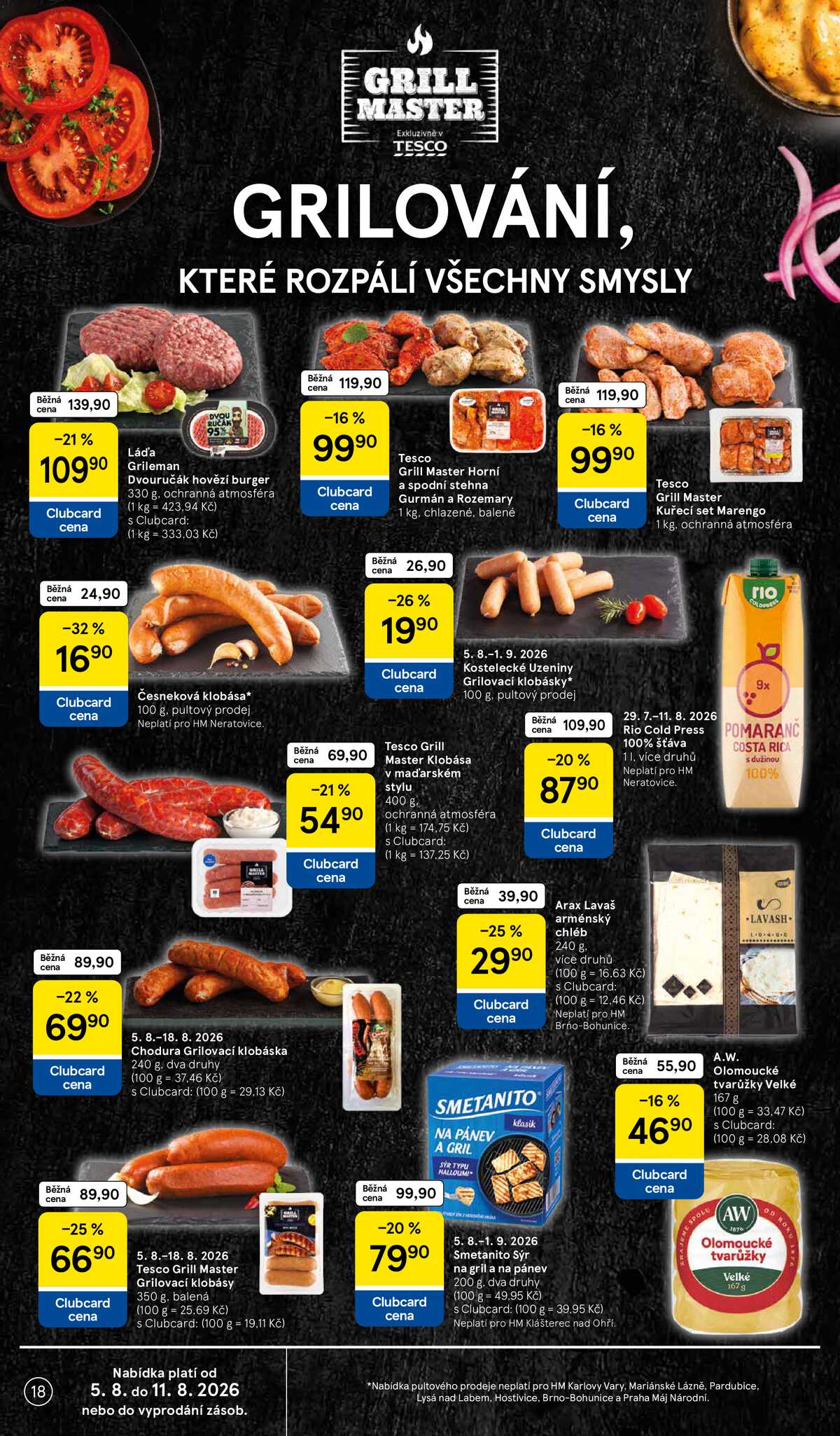 Tesco hypermarkety od 5.8. do 11.8.2026 strana 18