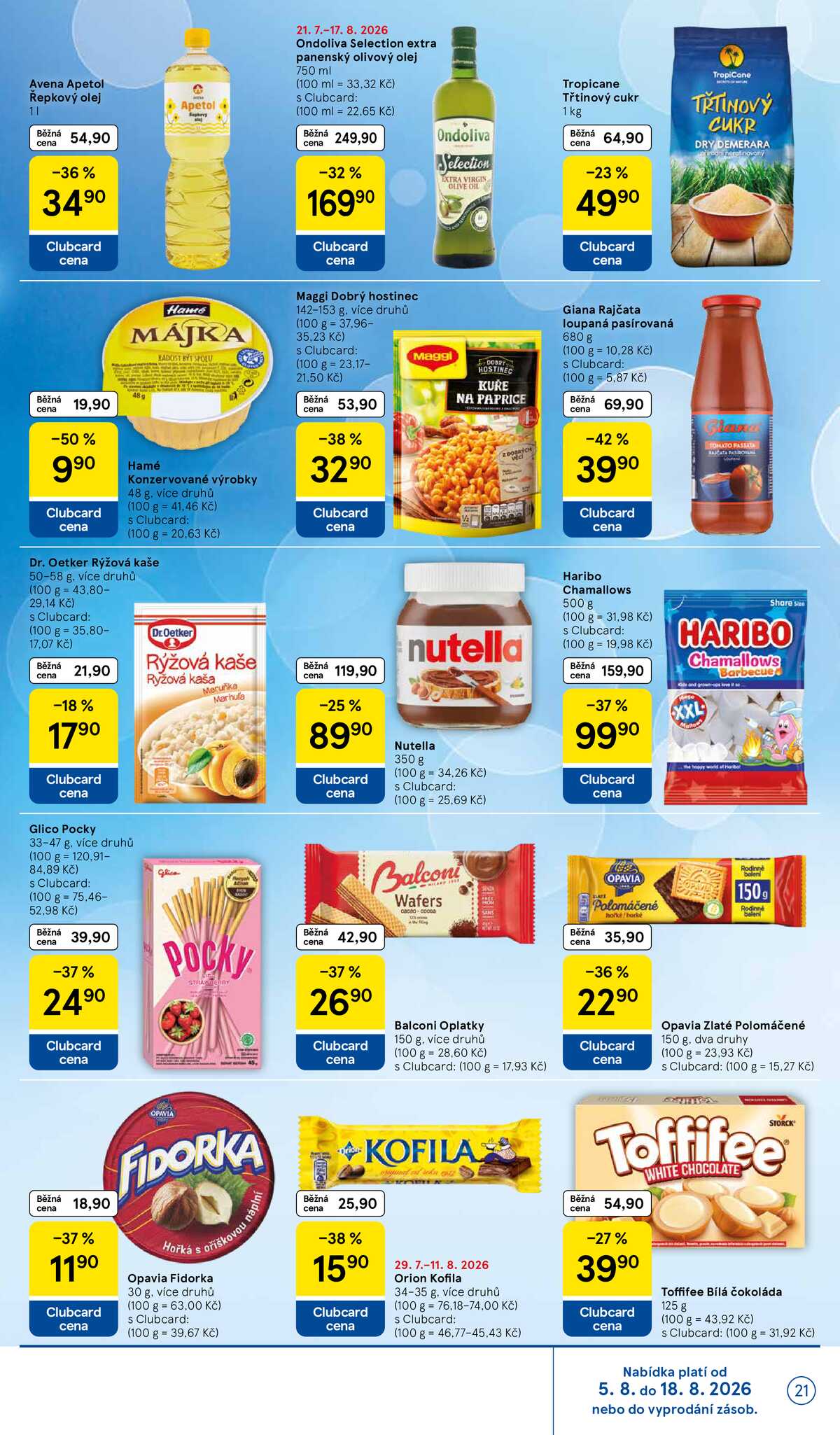 Tesco hypermarkety od 5.8. do 11.8.2026 strana 21