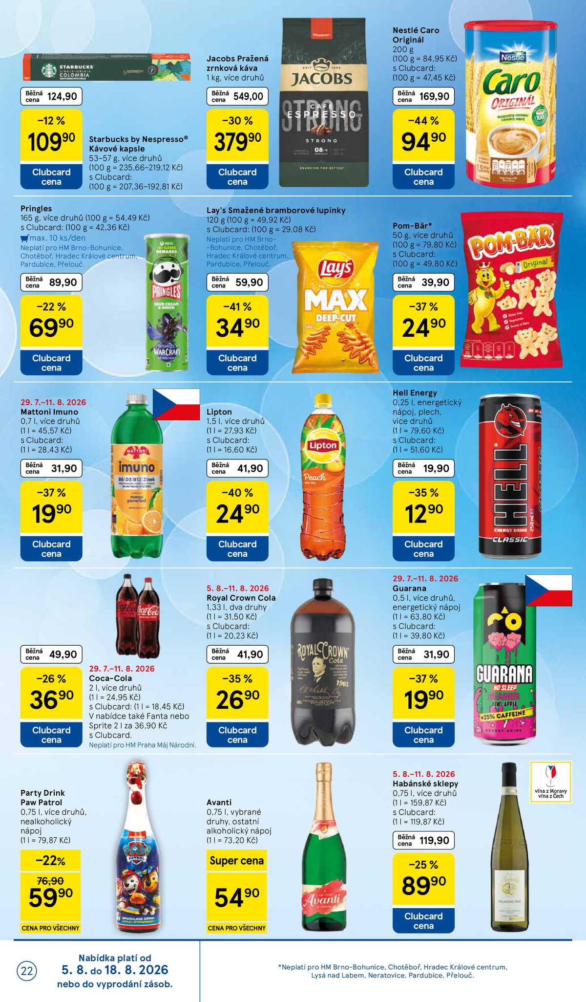 Tesco hypermarkety od 5.8. do 11.8.2026 strana 22