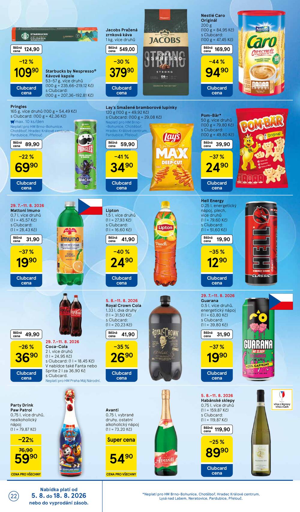 Tesco hypermarkety od 5.8. do 11.8.2026