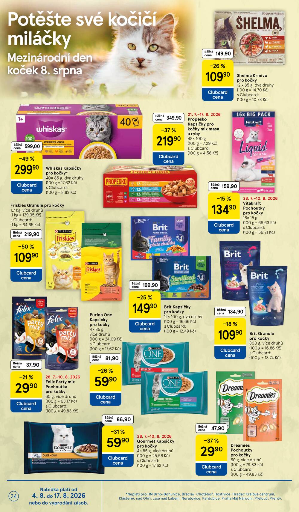 Tesco hypermarkety od 5.8. do 11.8.2026