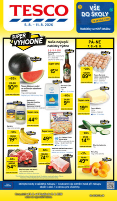 Tesco hypermarkety od 5.8. do 11.8.2026