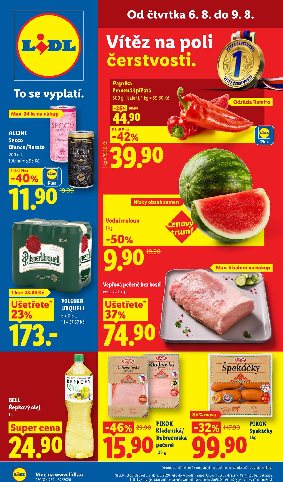 Lidl Čtvrtek od 6.8. do 9.8.2026 strana 1
