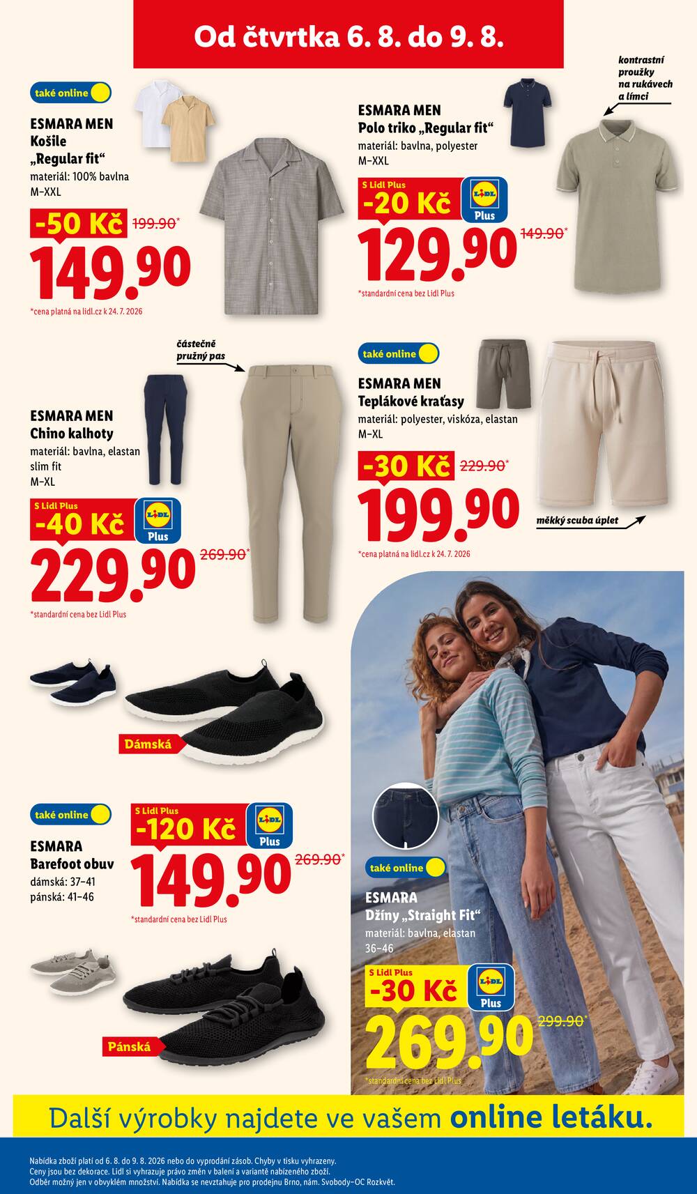 Lidl Čtvrtek od 6.8. do 9.8.2026