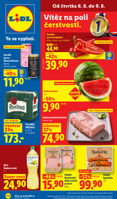 Lidl Čtvrtek od 6.8. do 9.8.2026