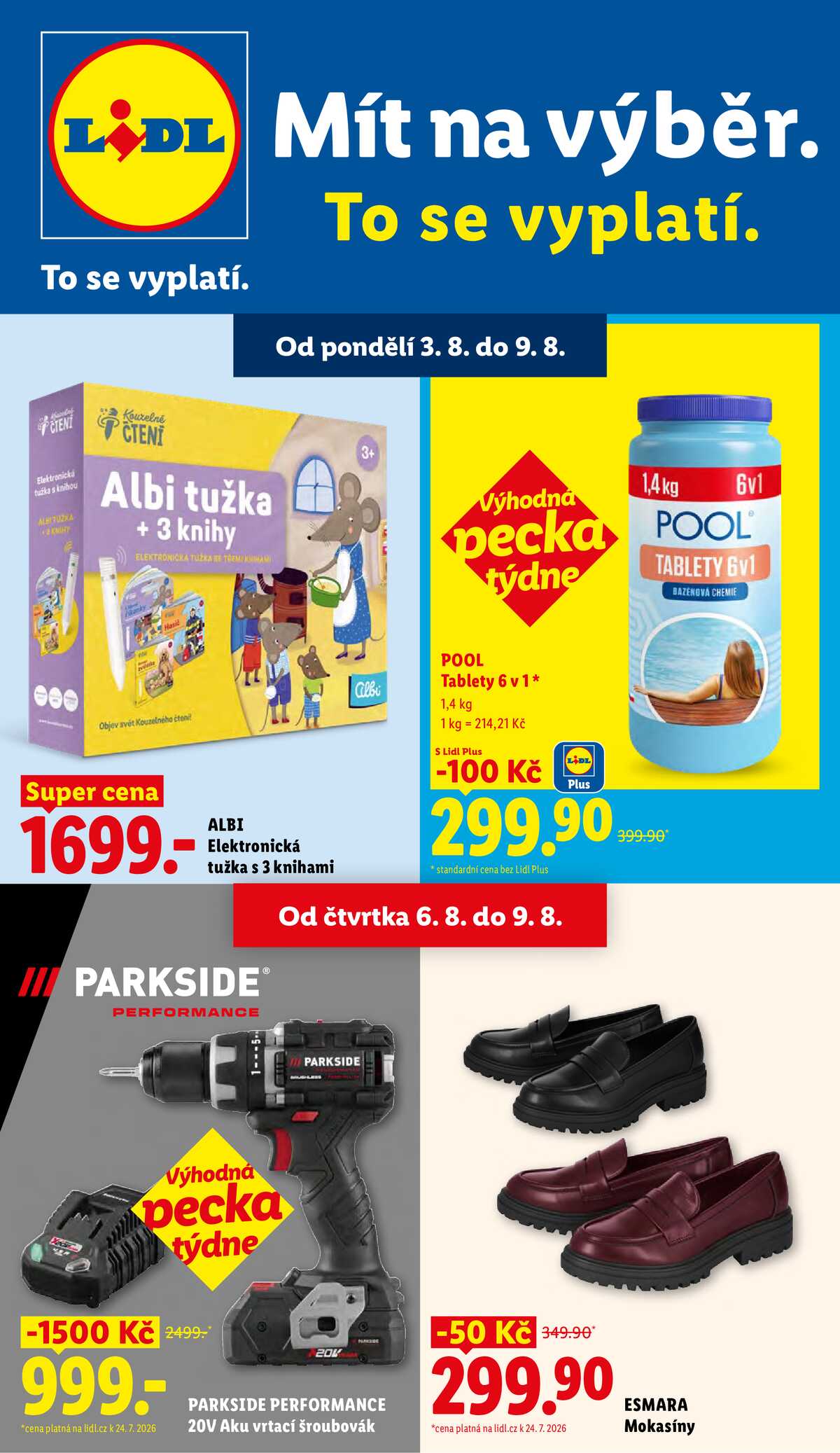 Lidl Spotřební zboží 3.8. - 9.8. strana 1