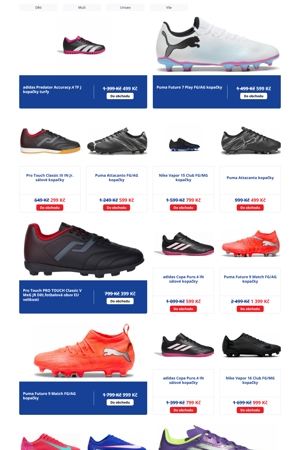 Intersport Kopačky a míče - 1. 8. 2026