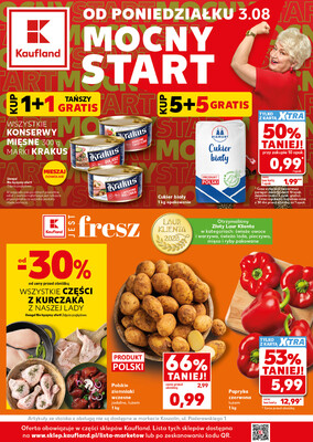 Leták Kaufland Polsko 3.8.-5.8.2026 - Silný start