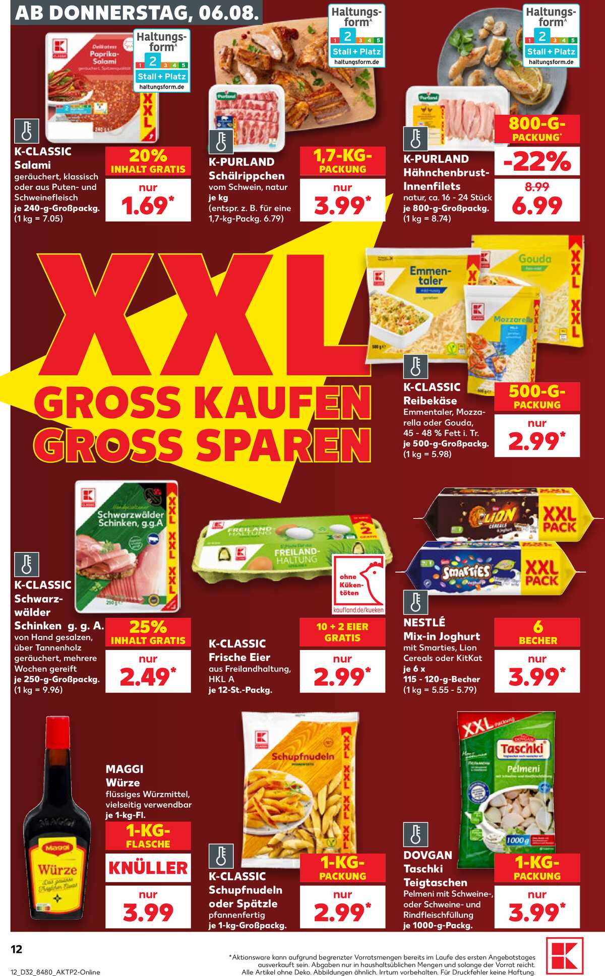 Leták Kaufland Německo 6.8.-12.8.2026 strana 12