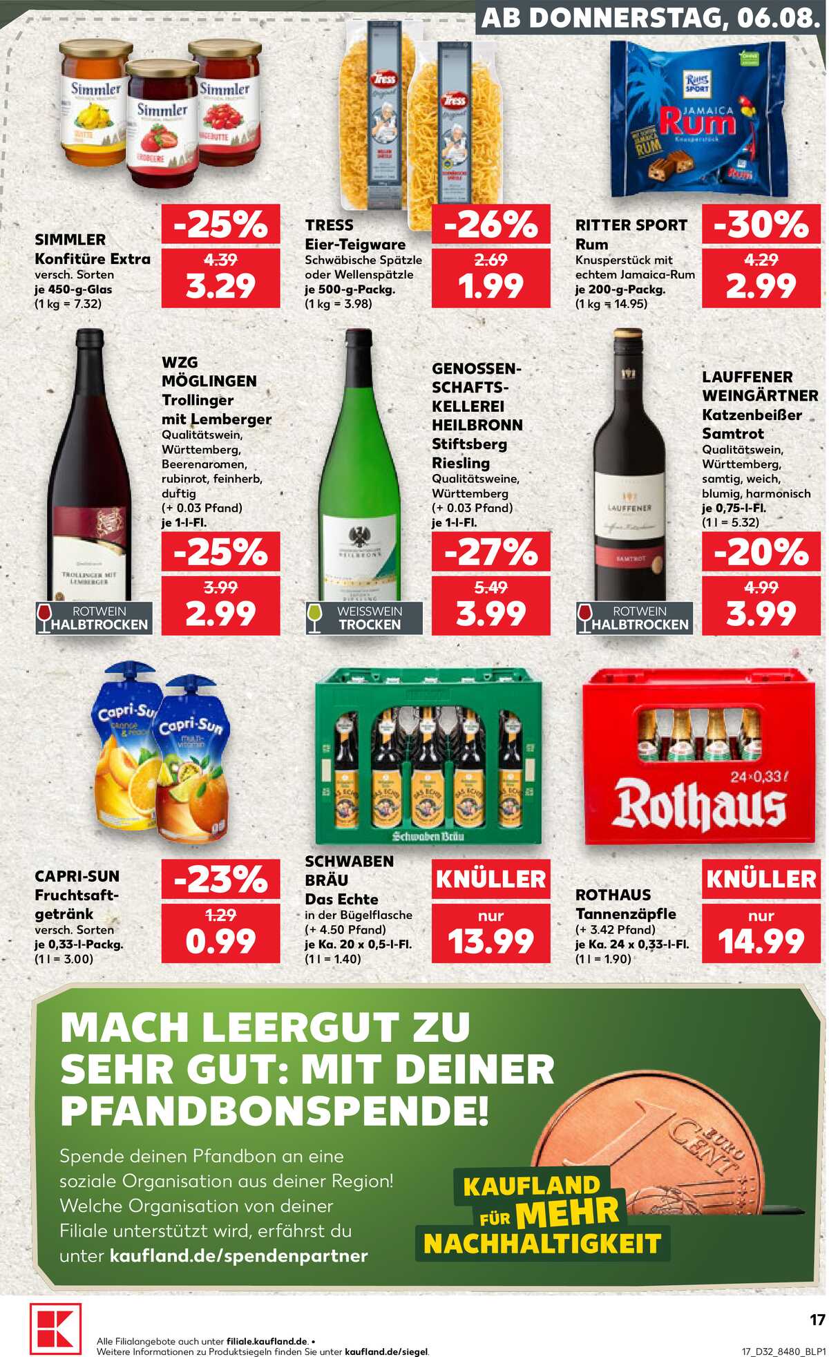 Leták Kaufland Německo 6.8.-12.8.2026 strana 17