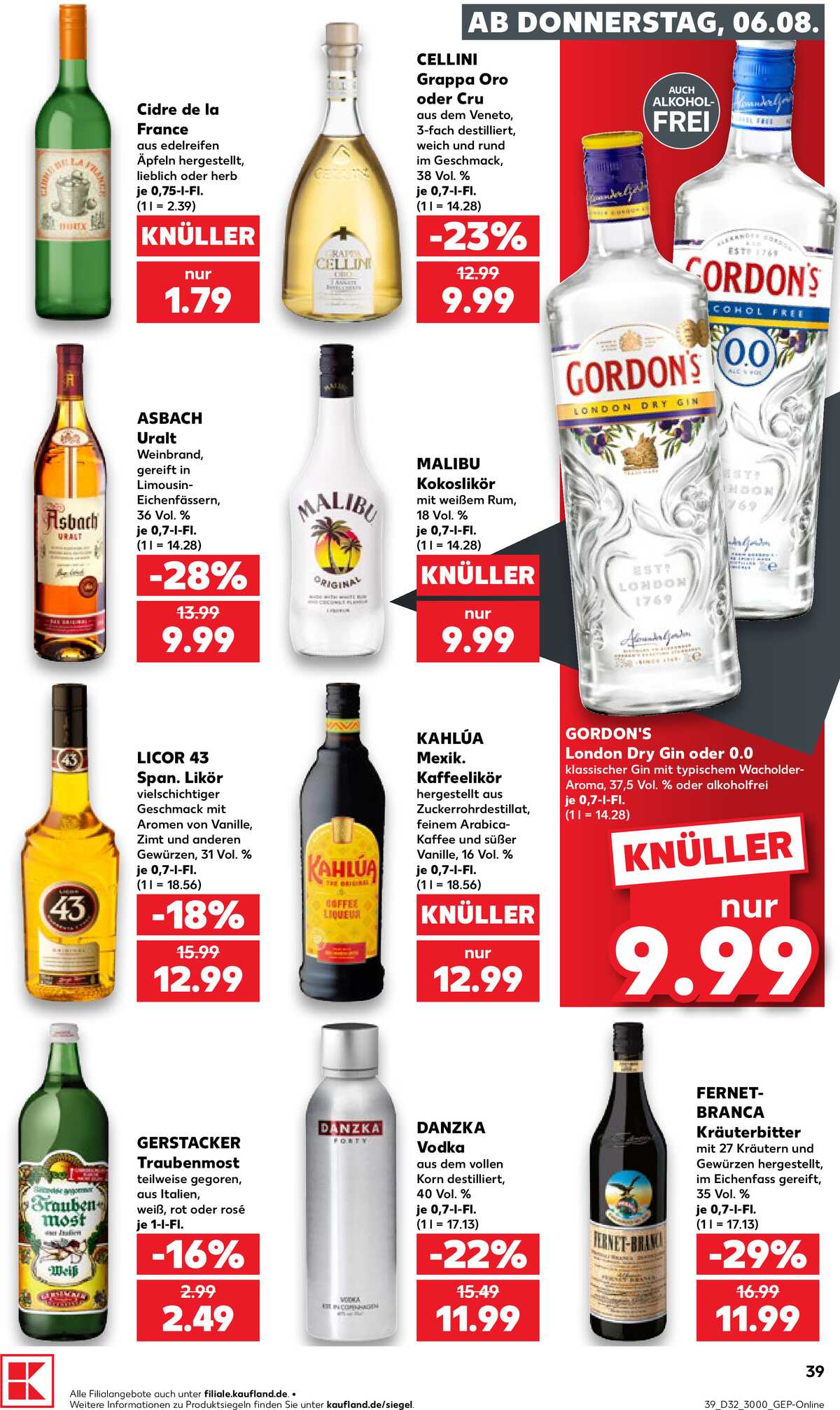 Leták Kaufland Německo 6.8.-12.8.2026 strana 39