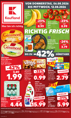 Leták Kaufland Německo 6.8.-12.8.2026