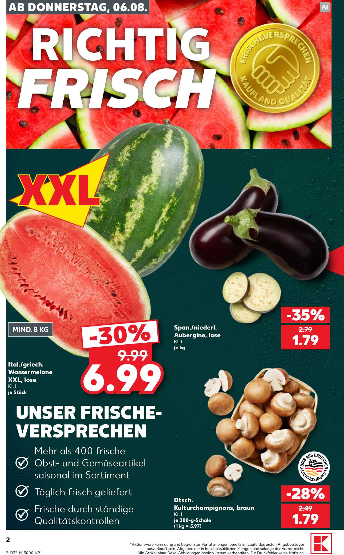 Leták Kaufland Německo 6.8.-12.8.2026 strana 2