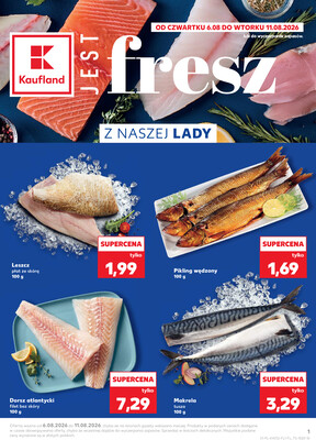 Leták Kaufland Polsko 6.8.-11.8.2026 - Ryby z našeho pultu