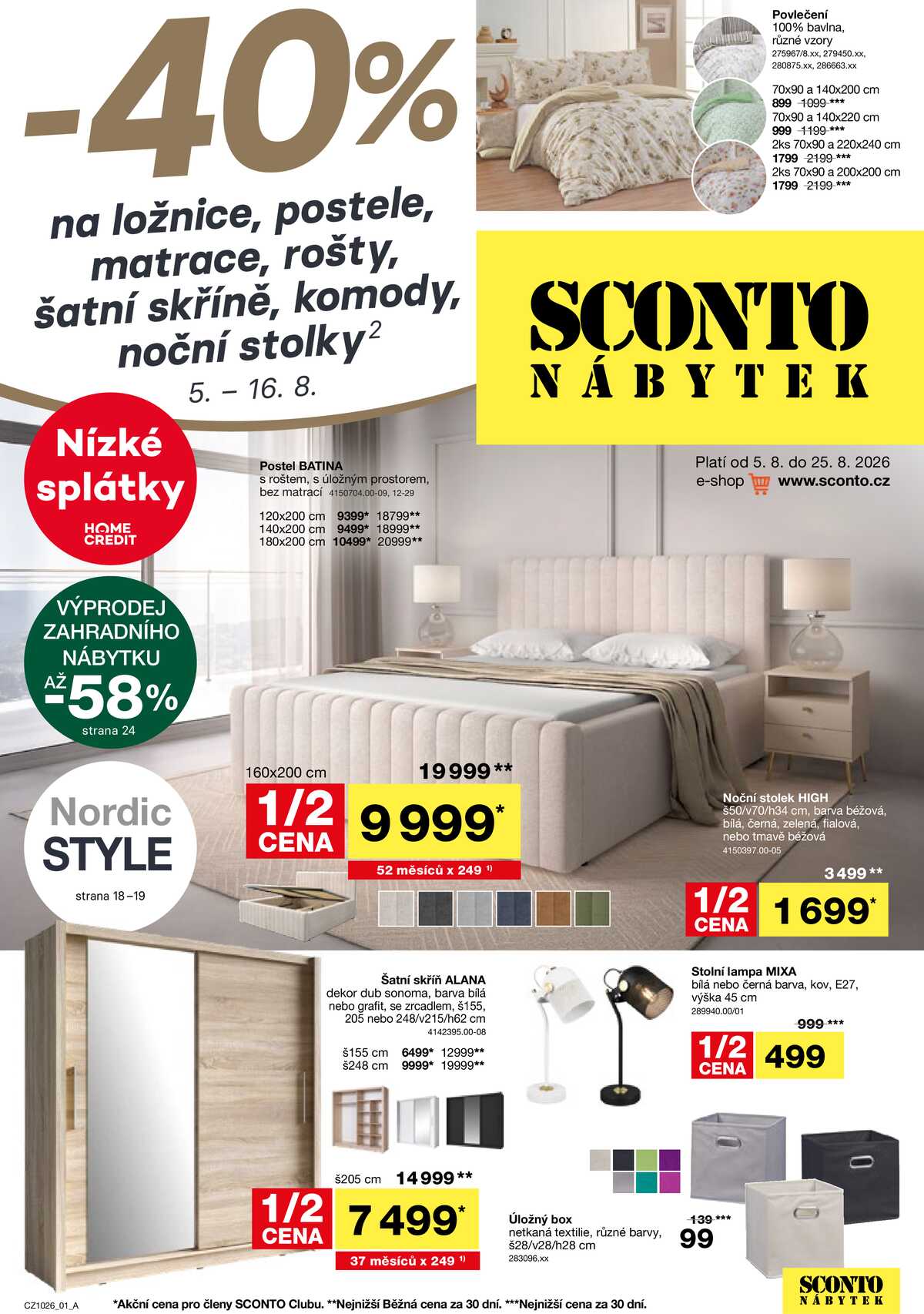 Sconto nábytek od 5.8. do 25.8.2026 strana 1