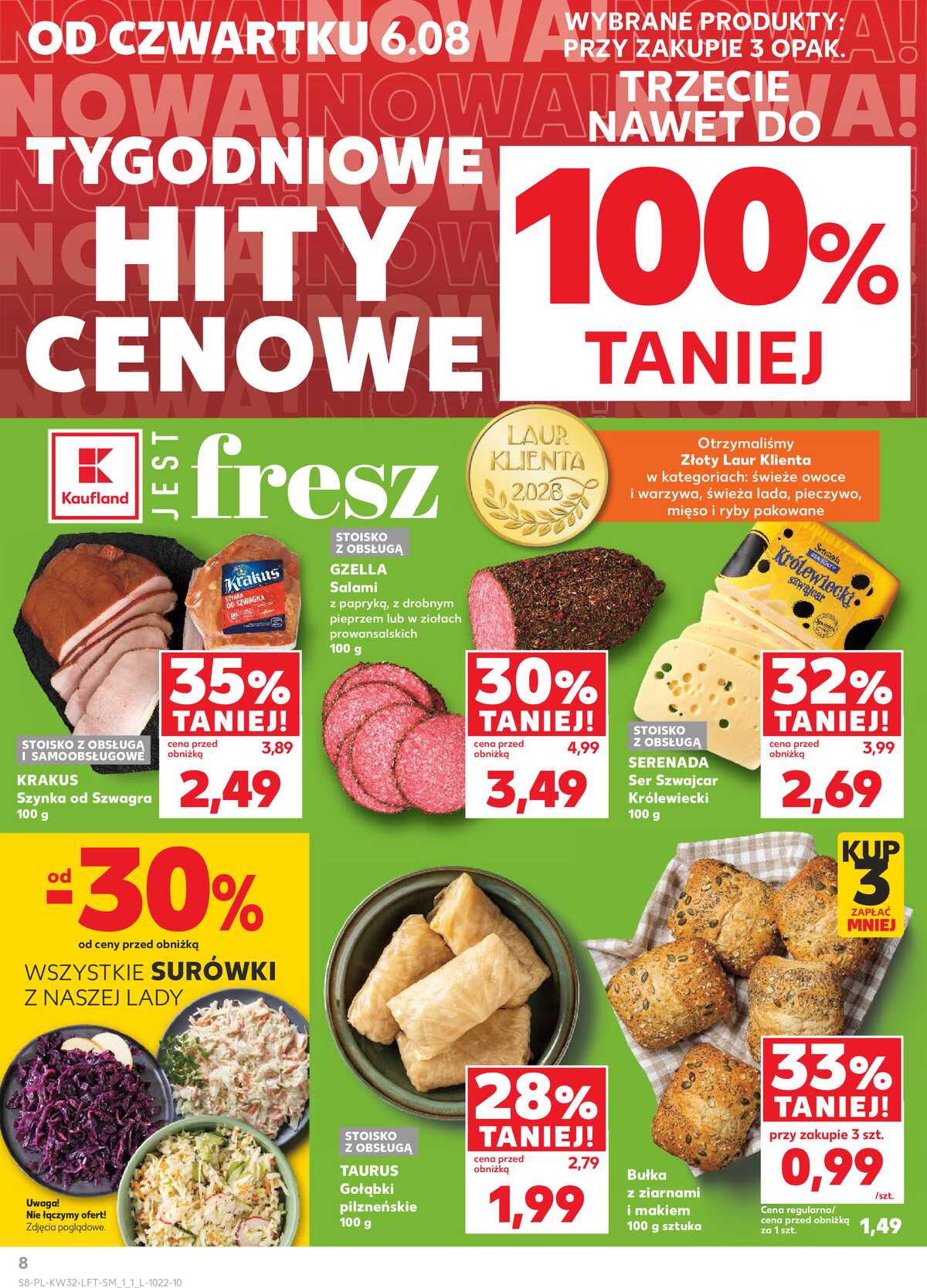 Leták Kaufland Polsko 6.8.-11.8.2026 - Týdenní zpravodaj strana 8