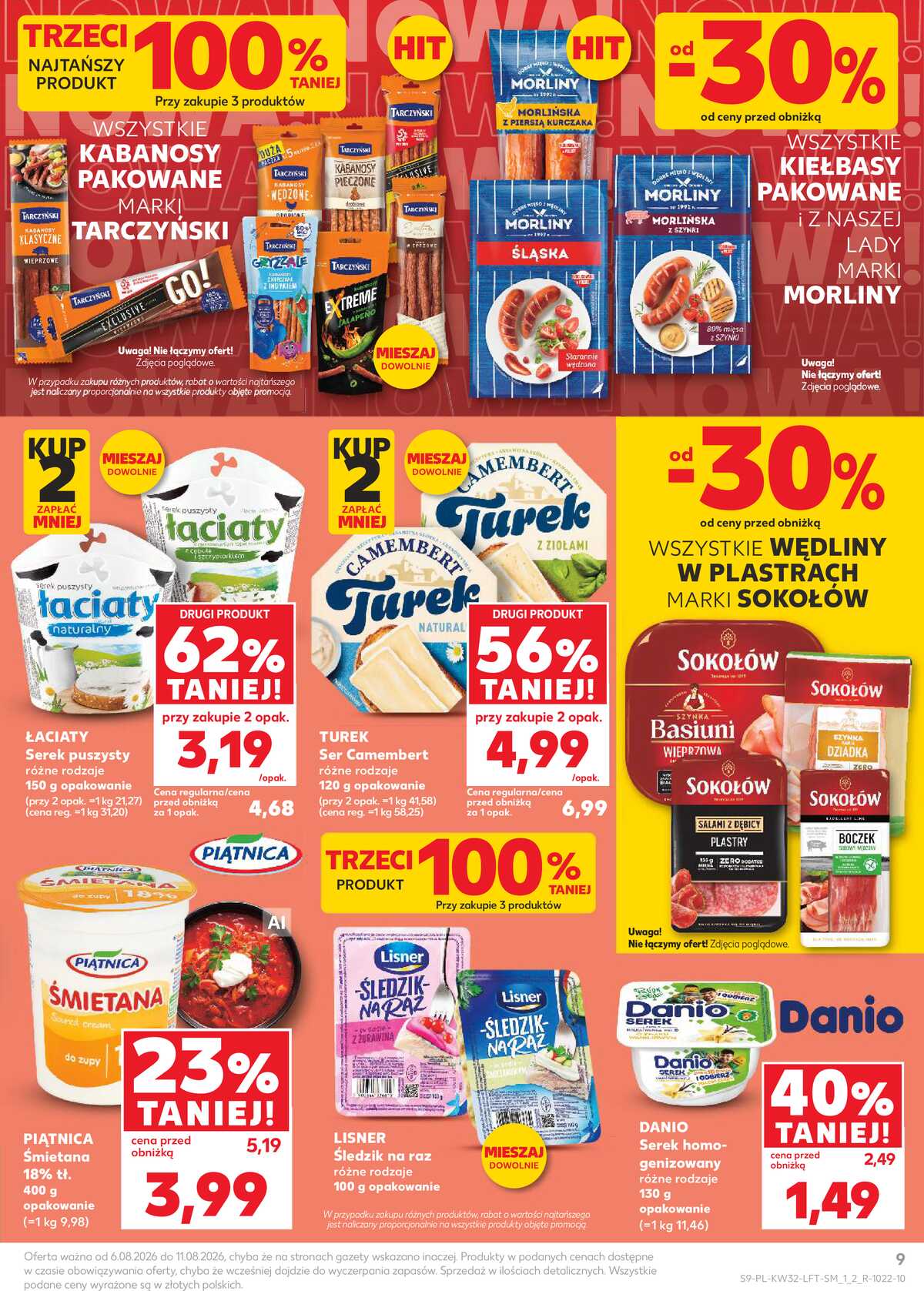 Leták Kaufland Polsko 6.8.-11.8.2026 - Týdenní zpravodaj strana 9