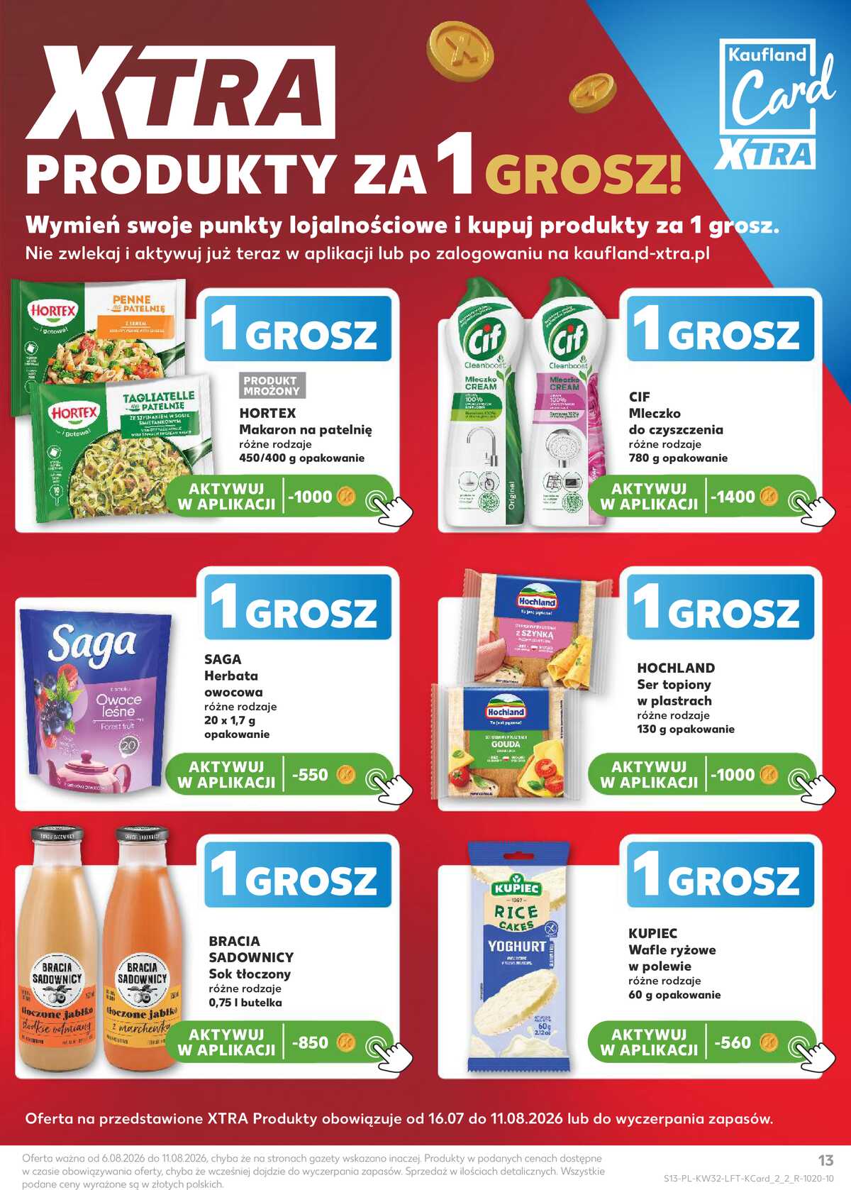 Leták Kaufland Polsko 6.8.-11.8.2026 - Týdenní zpravodaj strana 13