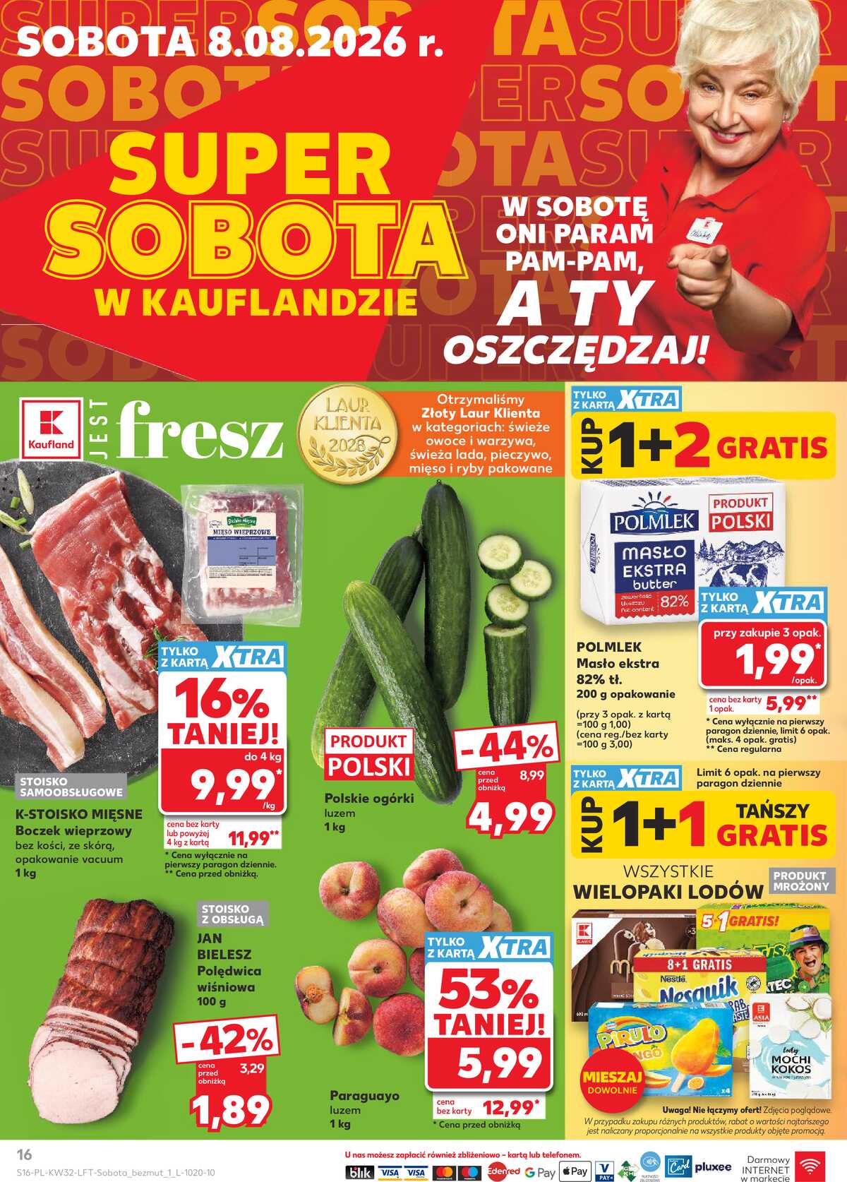 Leták Kaufland Polsko 6.8.-11.8.2026 - Týdenní zpravodaj strana 16