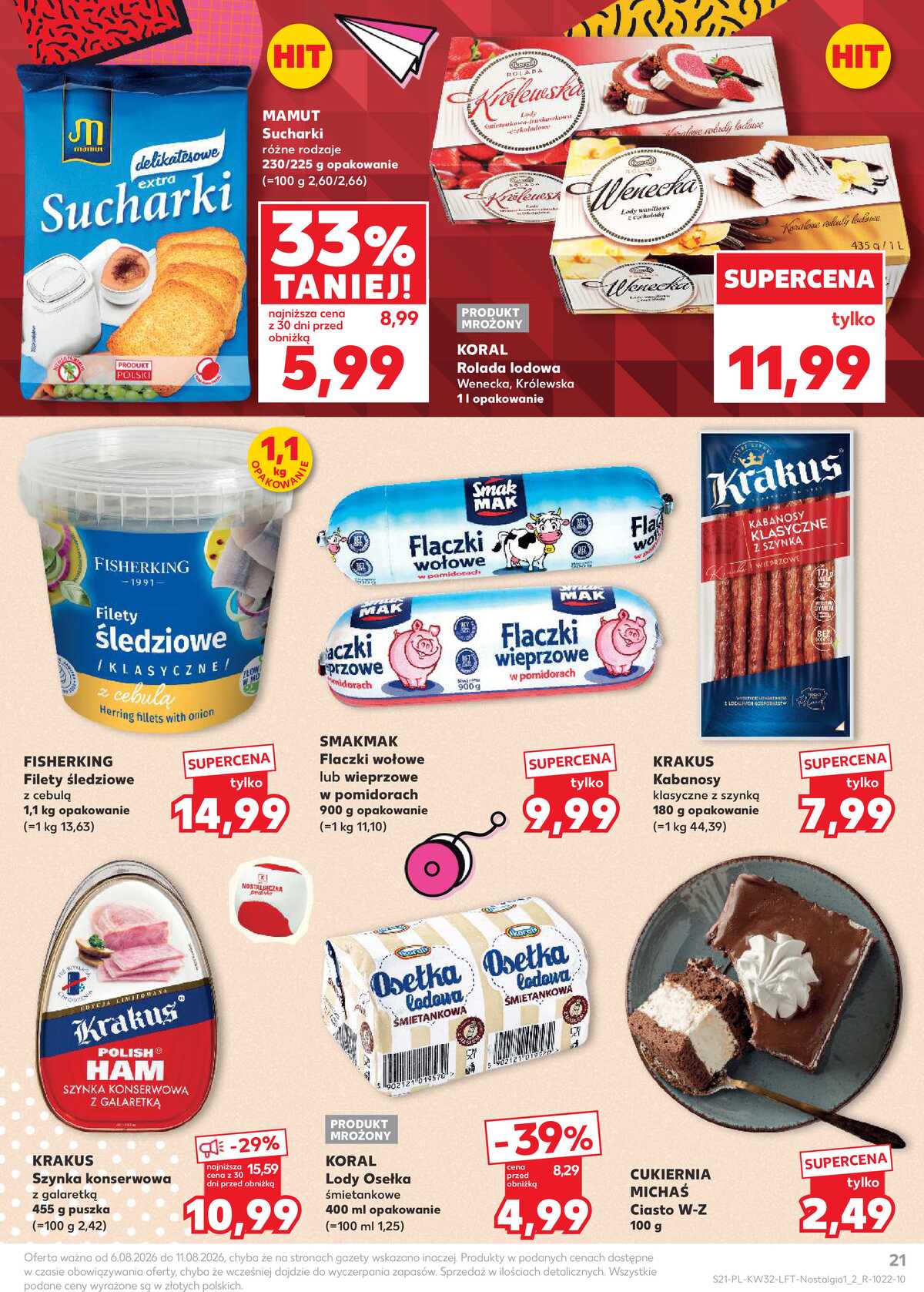 Leták Kaufland Polsko 6.8.-11.8.2026 - Týdenní zpravodaj strana 21