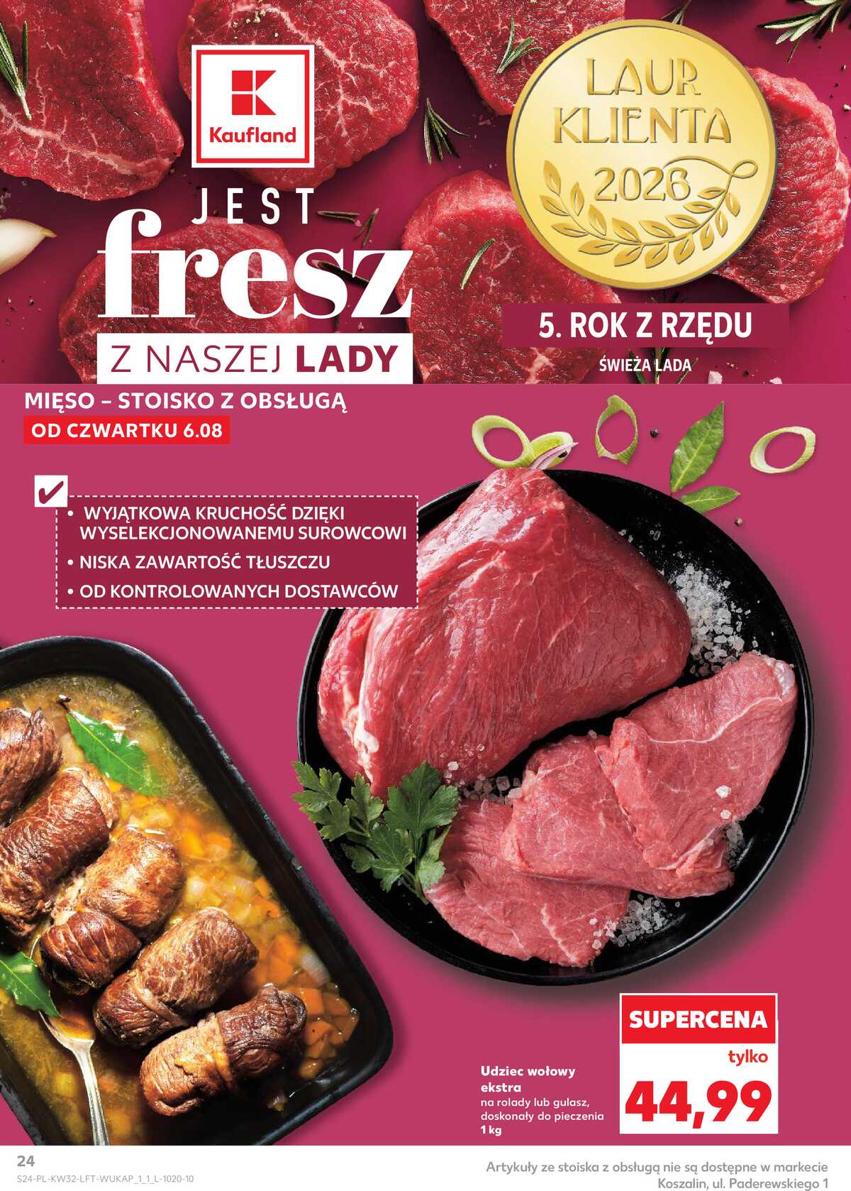Leták Kaufland Polsko 6.8.-11.8.2026 - Týdenní zpravodaj strana 24