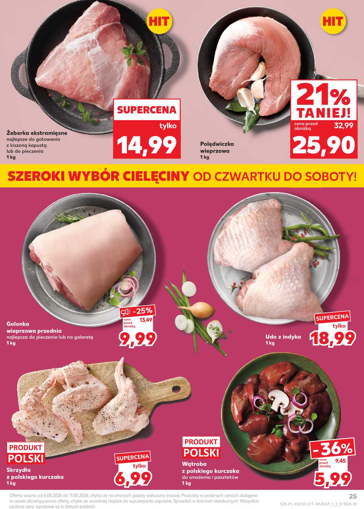 Leták Kaufland Polsko 6.8.-11.8.2026 - Týdenní zpravodaj strana 25