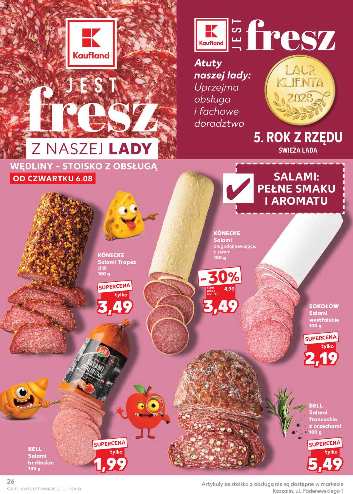 Leták Kaufland Polsko 6.8.-11.8.2026 - Týdenní zpravodaj strana 26