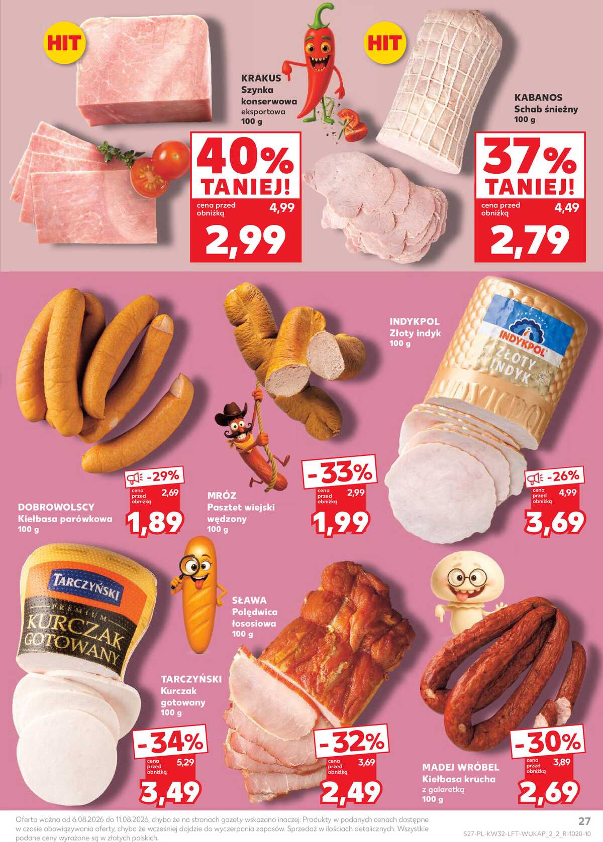 Leták Kaufland Polsko 6.8.-11.8.2026 - Týdenní zpravodaj strana 27