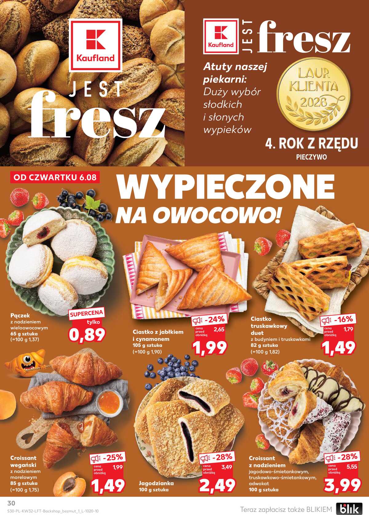 Leták Kaufland Polsko 6.8.-11.8.2026 - Týdenní zpravodaj strana 30