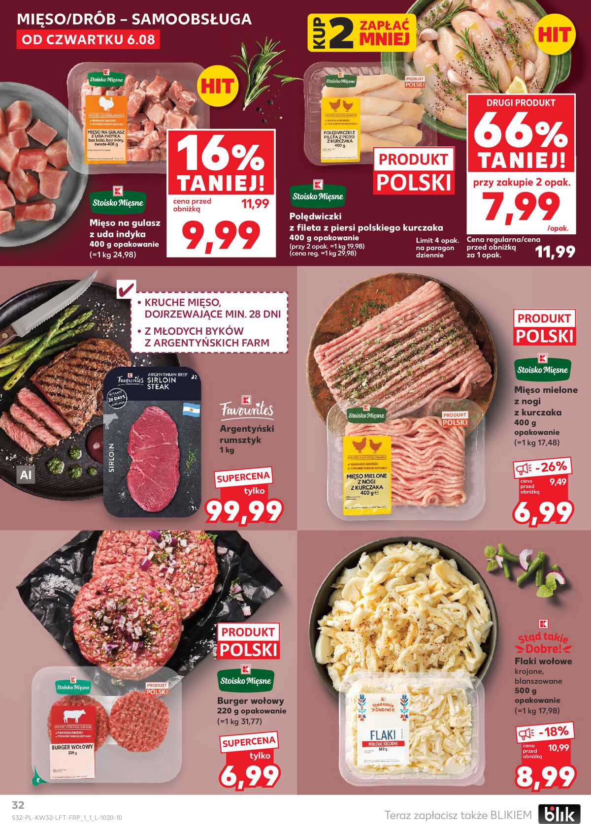 Leták Kaufland Polsko 6.8.-11.8.2026 - Týdenní zpravodaj strana 32