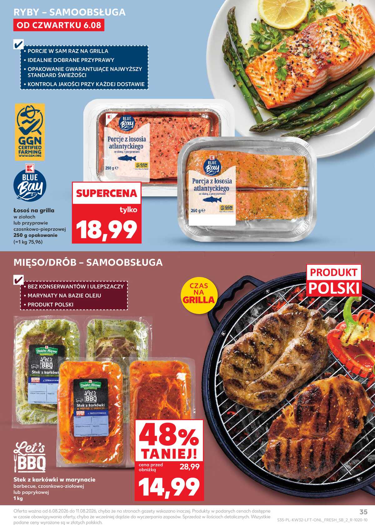 Leták Kaufland Polsko 6.8.-11.8.2026 - Týdenní zpravodaj strana 35