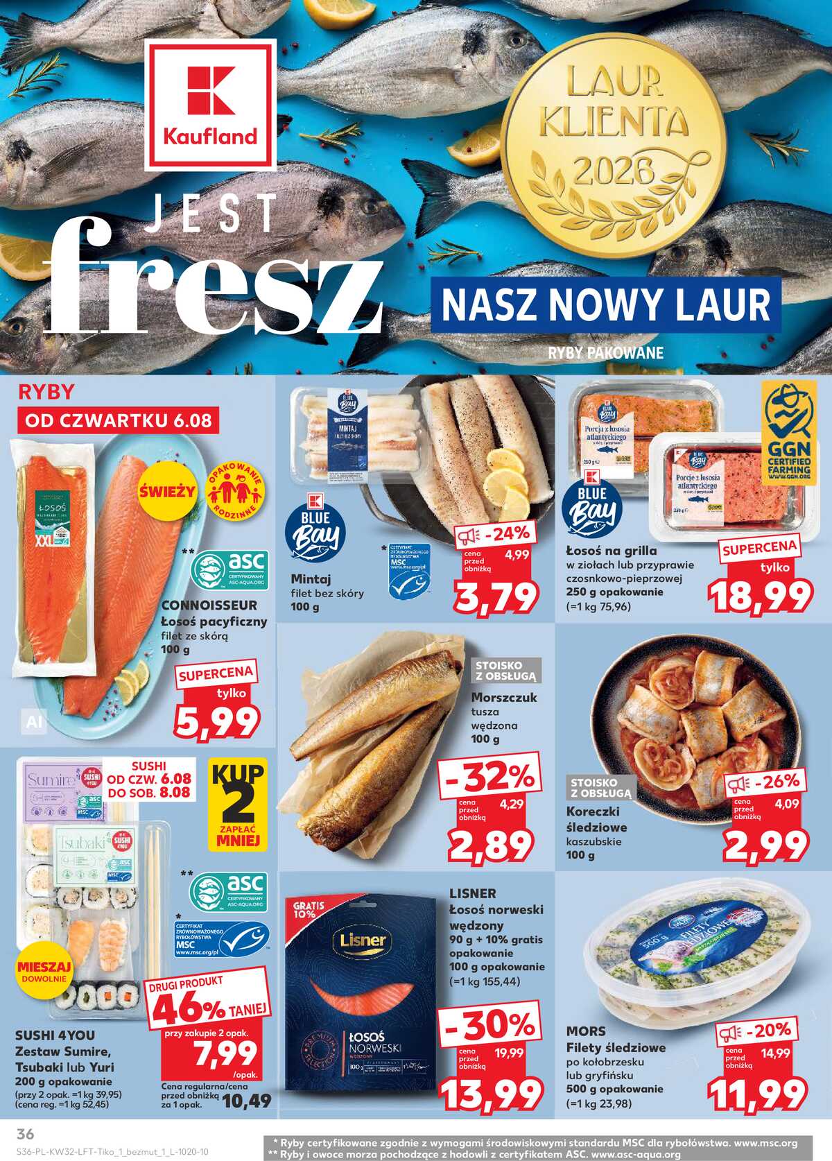 Leták Kaufland Polsko 6.8.-11.8.2026 - Týdenní zpravodaj strana 36