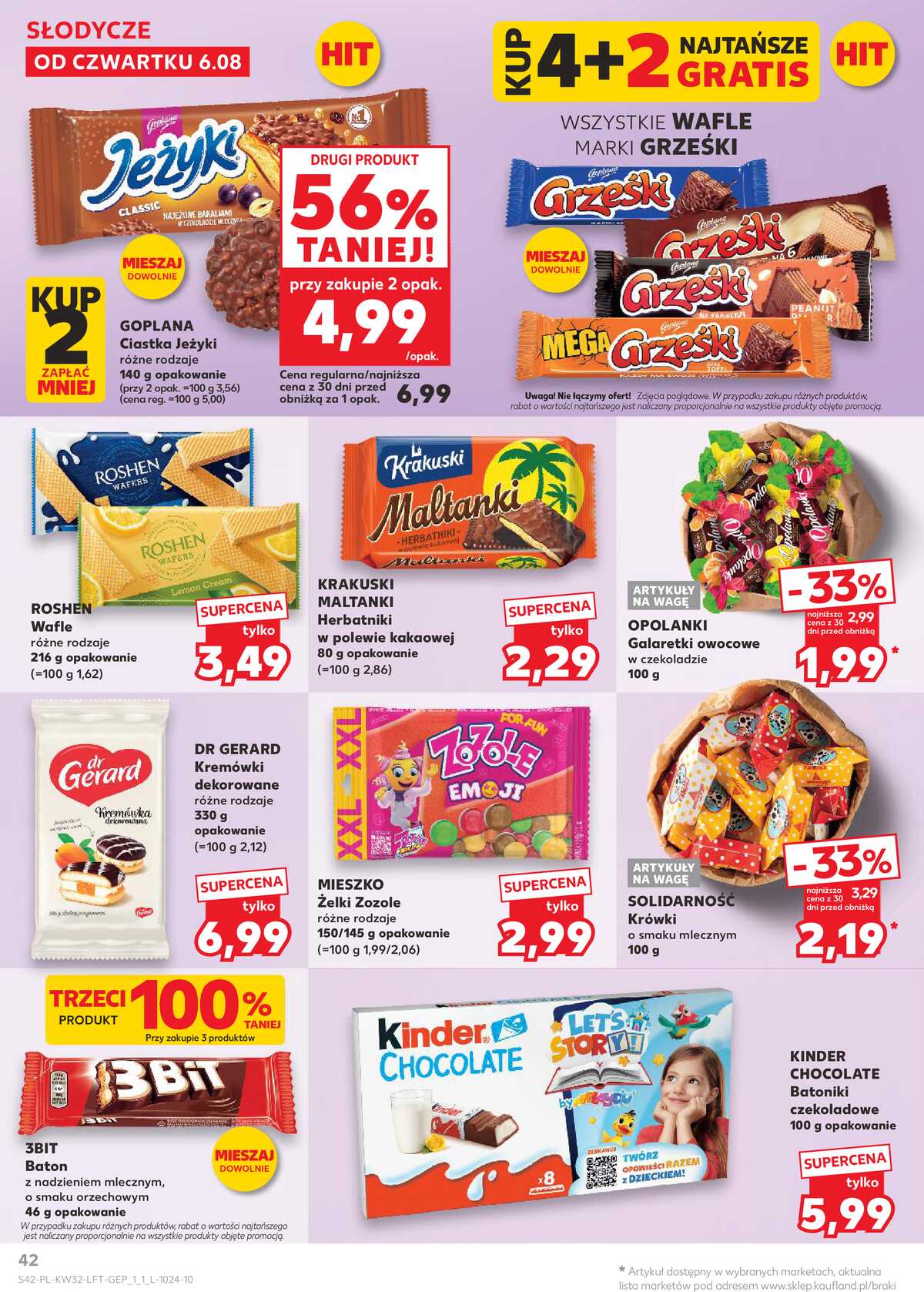 Leták Kaufland Polsko 6.8.-11.8.2026 - Týdenní zpravodaj strana 42