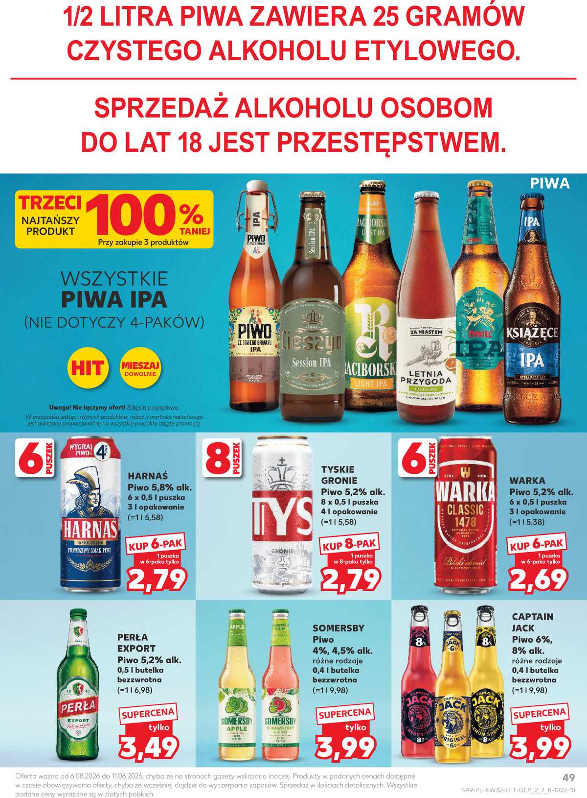 Leták Kaufland Polsko 6.8.-11.8.2026 - Týdenní zpravodaj strana 49