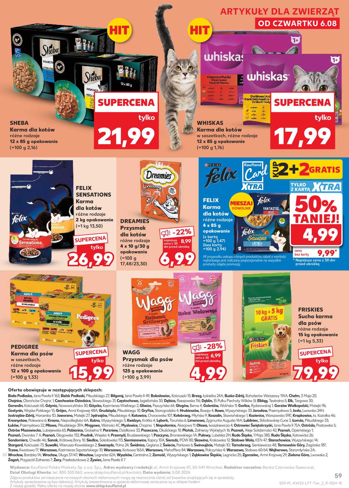 Leták Kaufland Polsko 6.8.-11.8.2026 - Týdenní zpravodaj strana 59