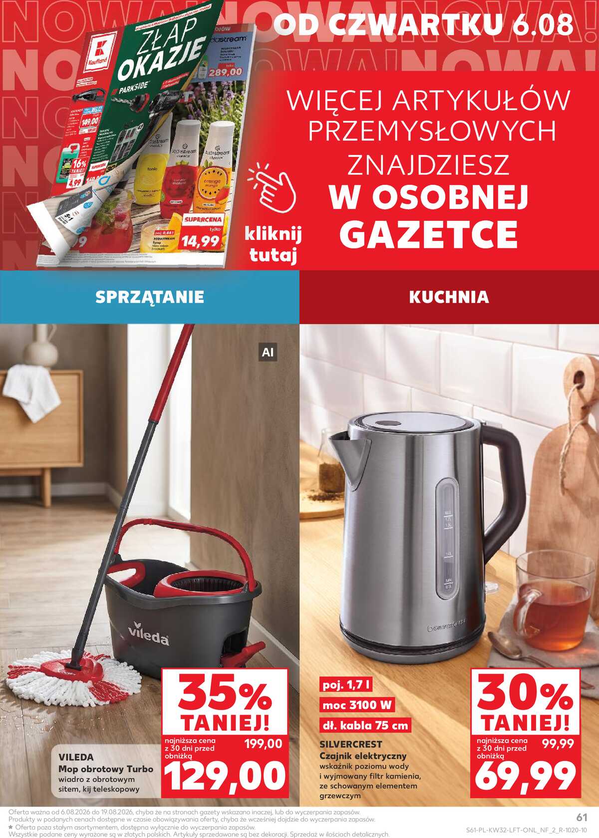 Leták Kaufland Polsko 6.8.-11.8.2026 - Týdenní zpravodaj strana 61