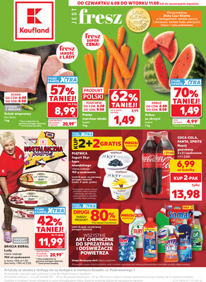 Leták Kaufland Polsko 6.8.-11.8.2026 - Týdenní zpravodaj