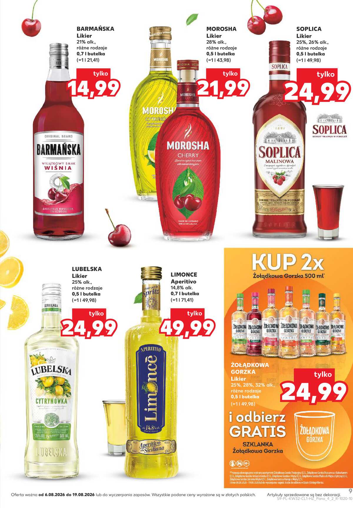 Leták Kaufland Polsko 6.8.-19.8.2026 - Bar v Kauflandu strana 9