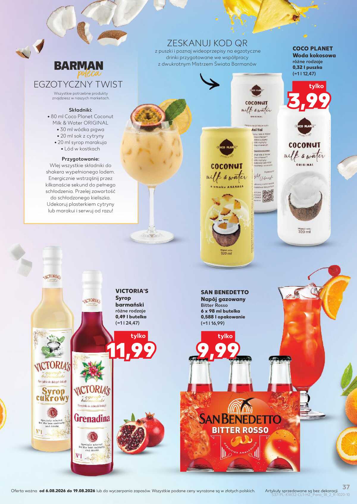 Leták Kaufland Polsko 6.8.-19.8.2026 - Bar v Kauflandu strana 37