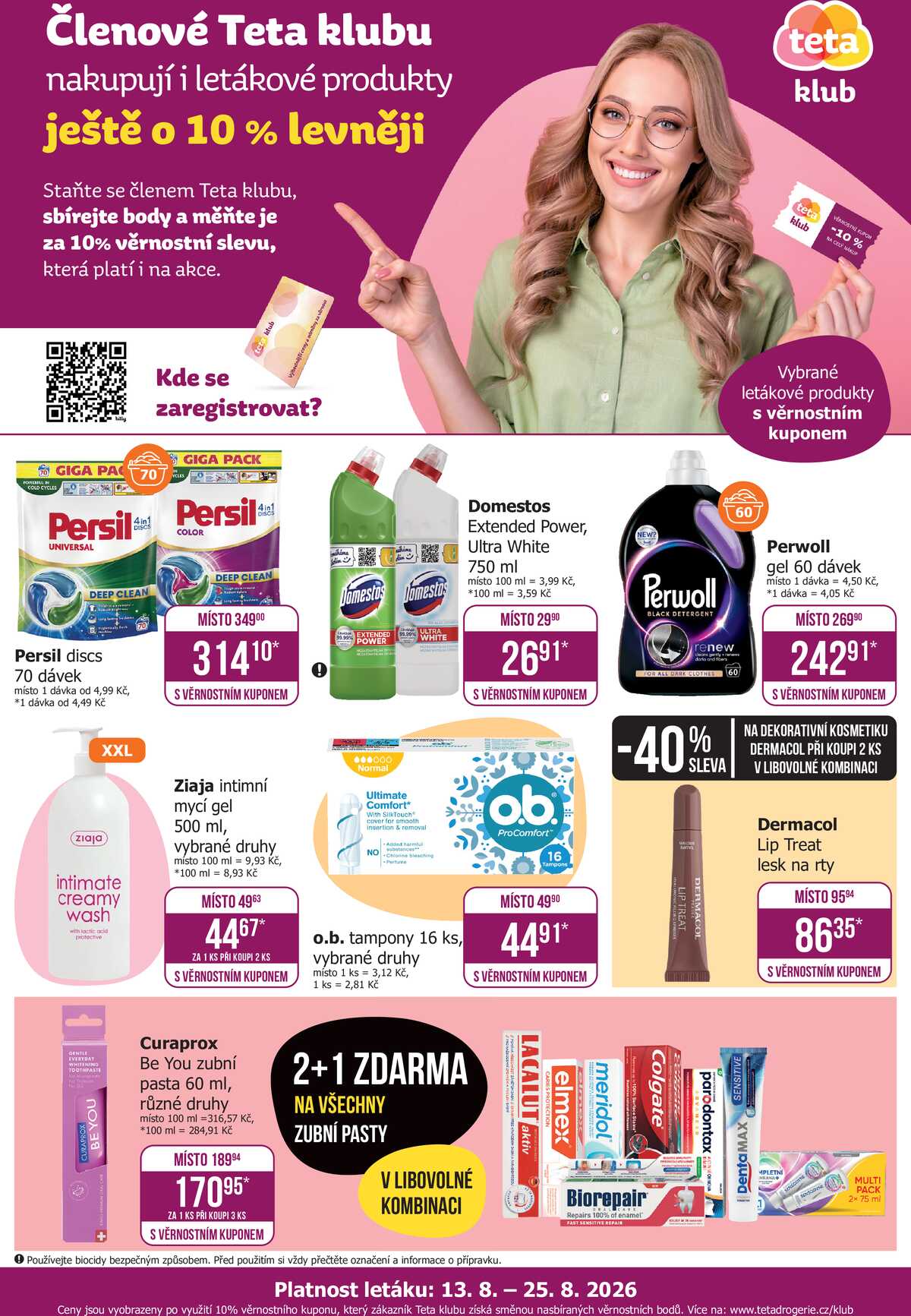 Teta drogerie Teta klub od 13.8. do 25.8.2026 strana 1