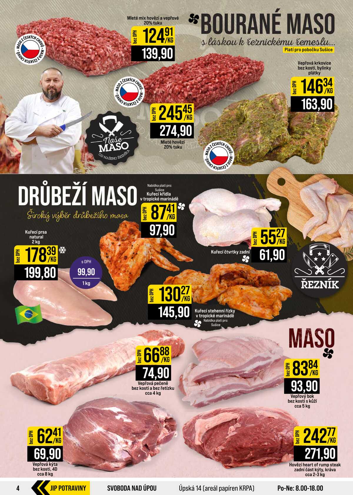 JIP Cash & Carry České Budějovice, Most, Náchod, Polička, Sušice a Svoboda nad Úpou od 5.8. do 11.8.2026 strana 4