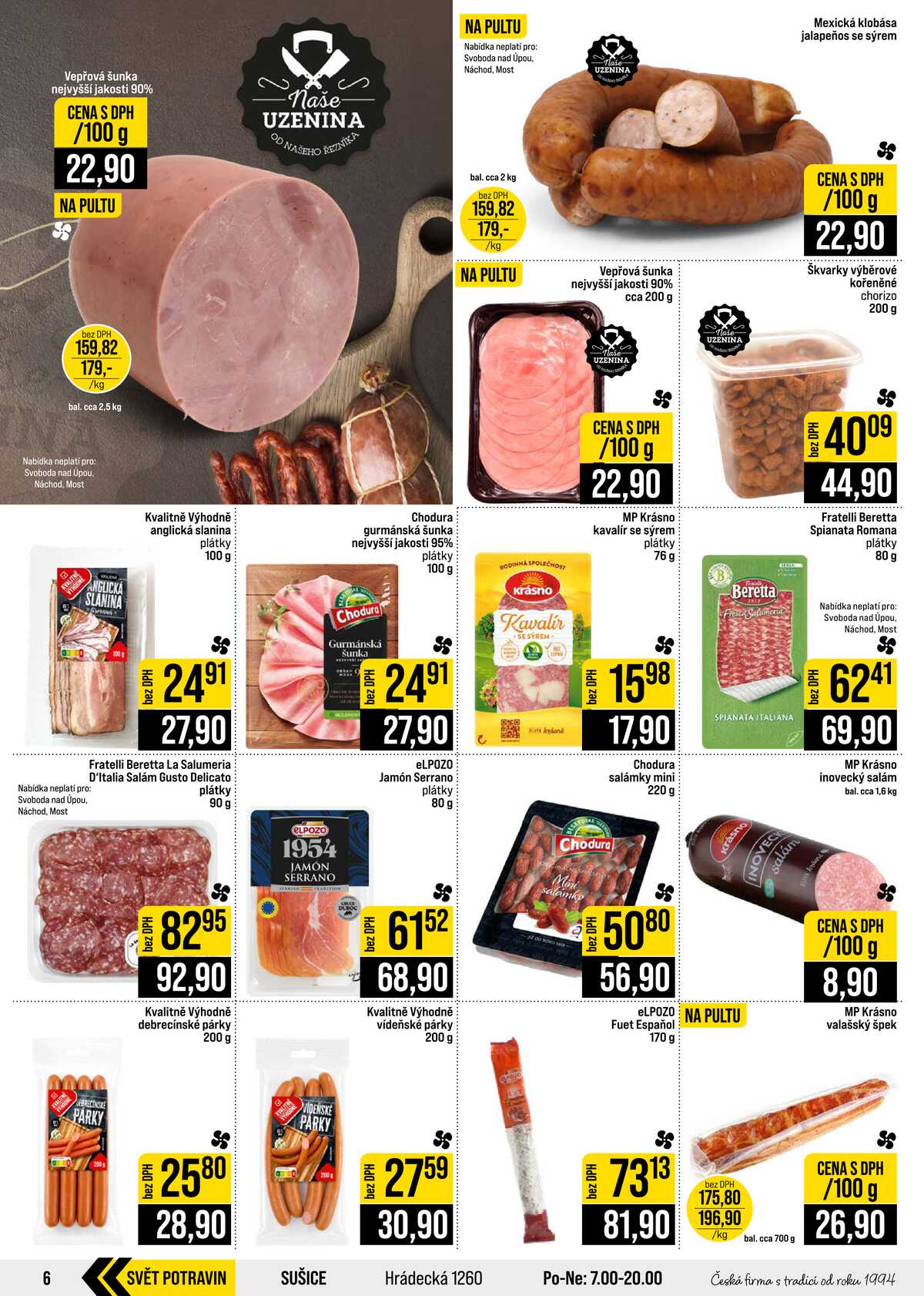 JIP Cash & Carry České Budějovice, Most, Náchod, Polička, Sušice a Svoboda nad Úpou od 5.8. do 11.8.2026 strana 6