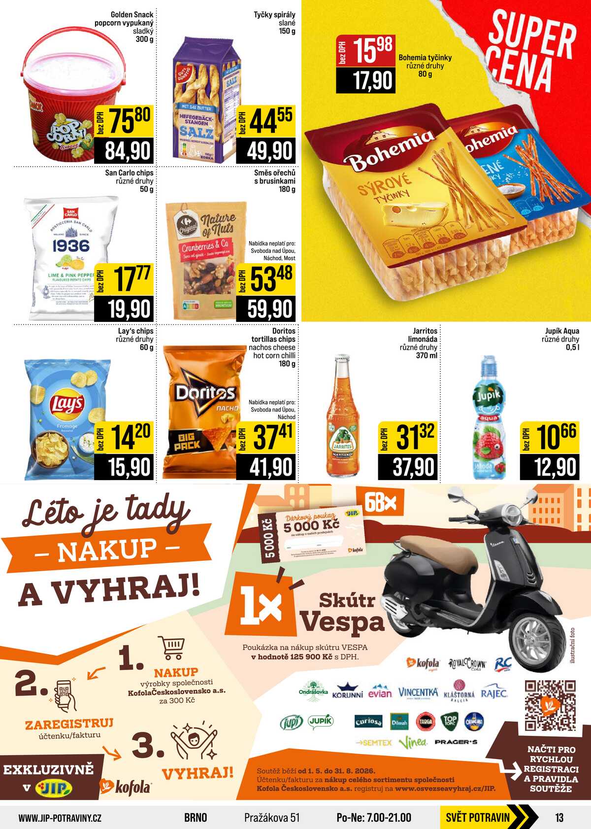 JIP Cash & Carry České Budějovice, Most, Náchod, Polička, Sušice a Svoboda nad Úpou od 5.8. do 11.8.2026 strana 13
