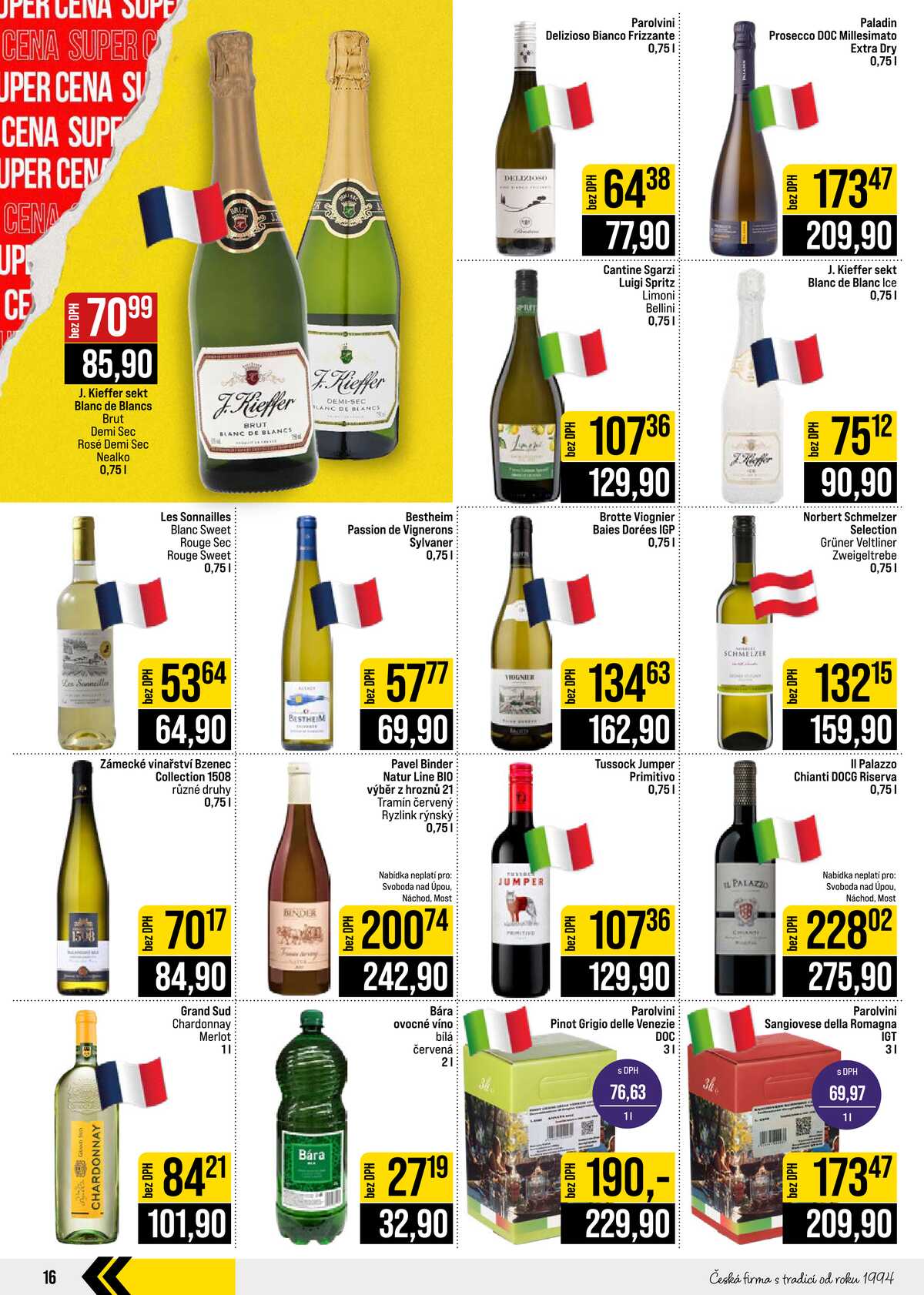JIP Cash & Carry České Budějovice, Most, Náchod, Polička, Sušice a Svoboda nad Úpou od 5.8. do 11.8.2026 strana 16