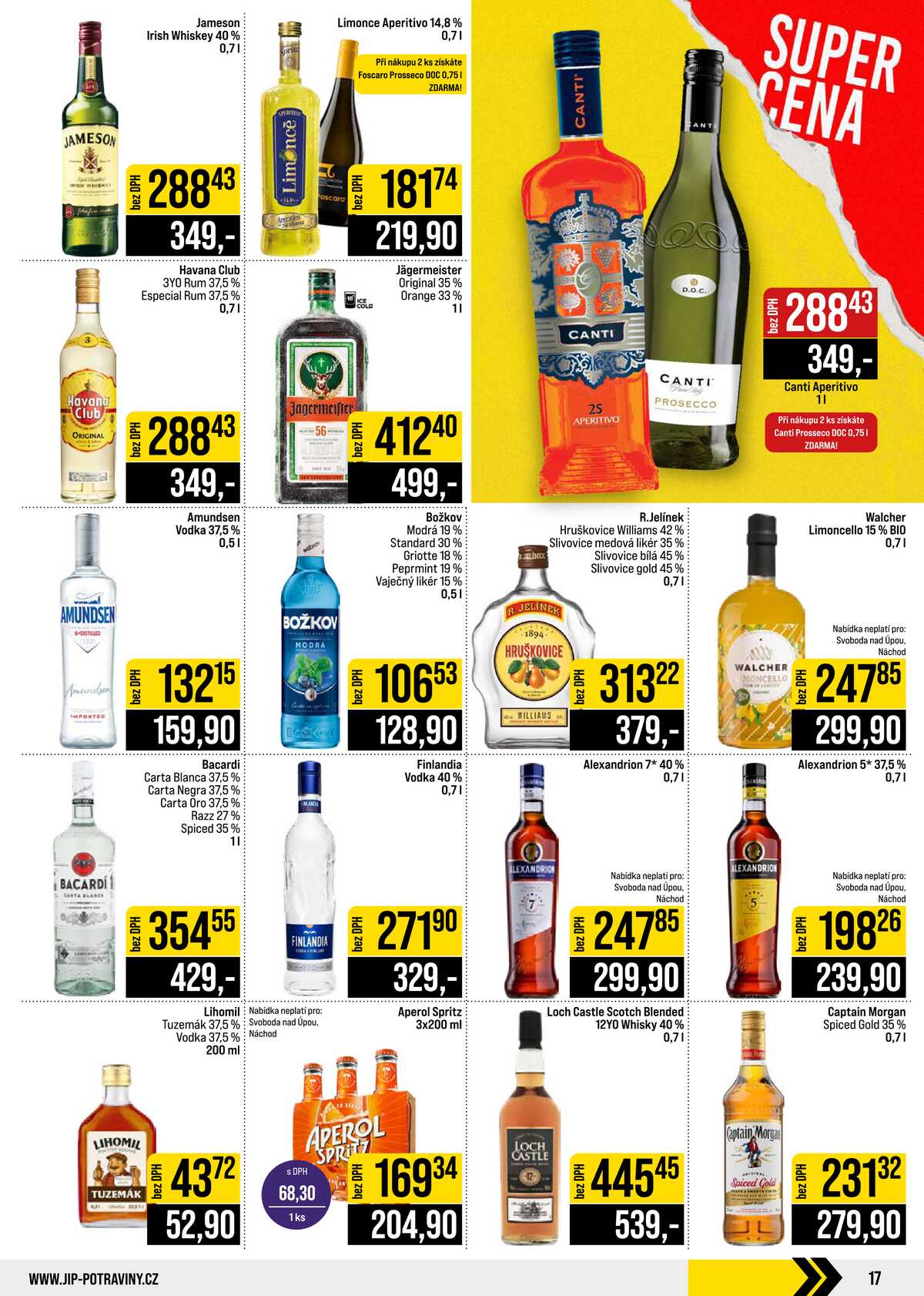 JIP Cash & Carry České Budějovice, Most, Náchod, Polička, Sušice a Svoboda nad Úpou od 5.8. do 11.8.2026 strana 17
