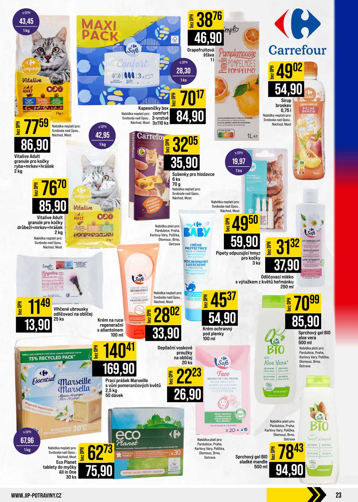 JIP Cash & Carry České Budějovice, Most, Náchod, Polička, Sušice a Svoboda nad Úpou od 5.8. do 11.8.2026 strana 23